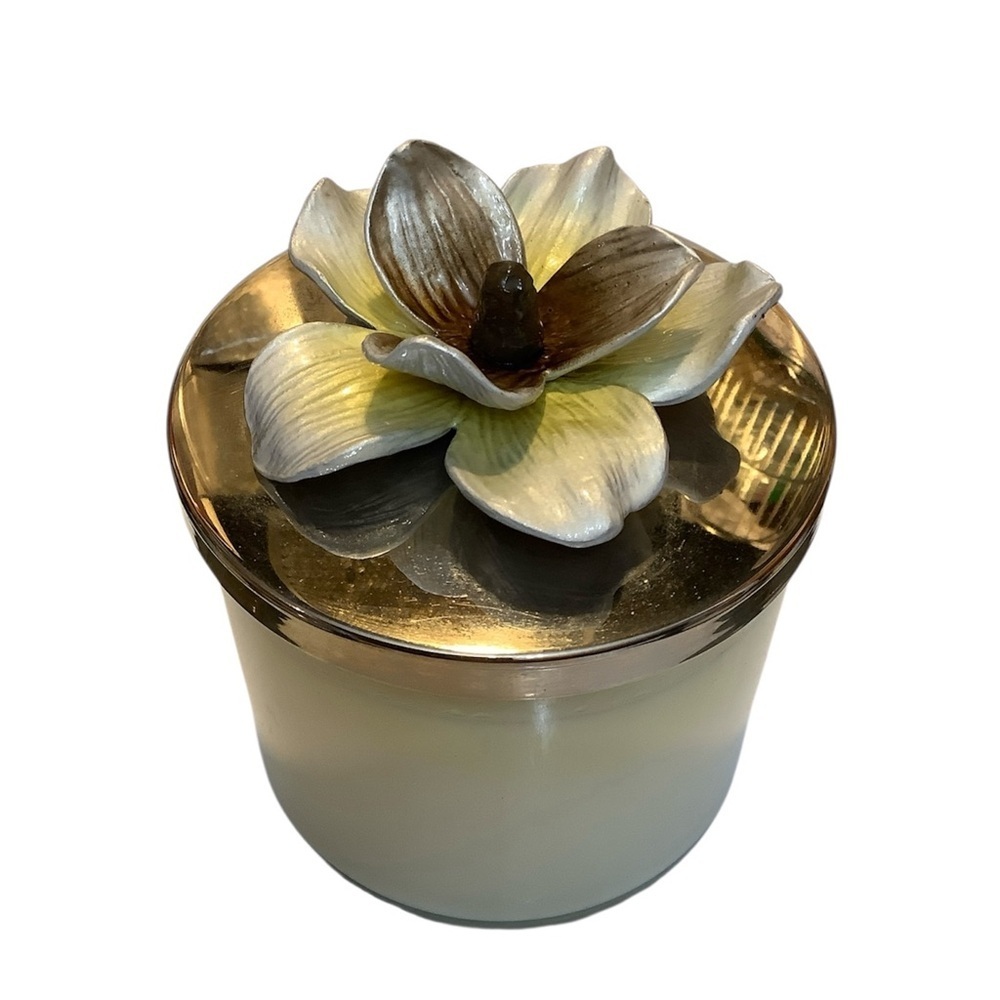 Michael Aram Magnolia Candle 13.5 ozs 3 Wick New Without Box - Picture 1 of 6